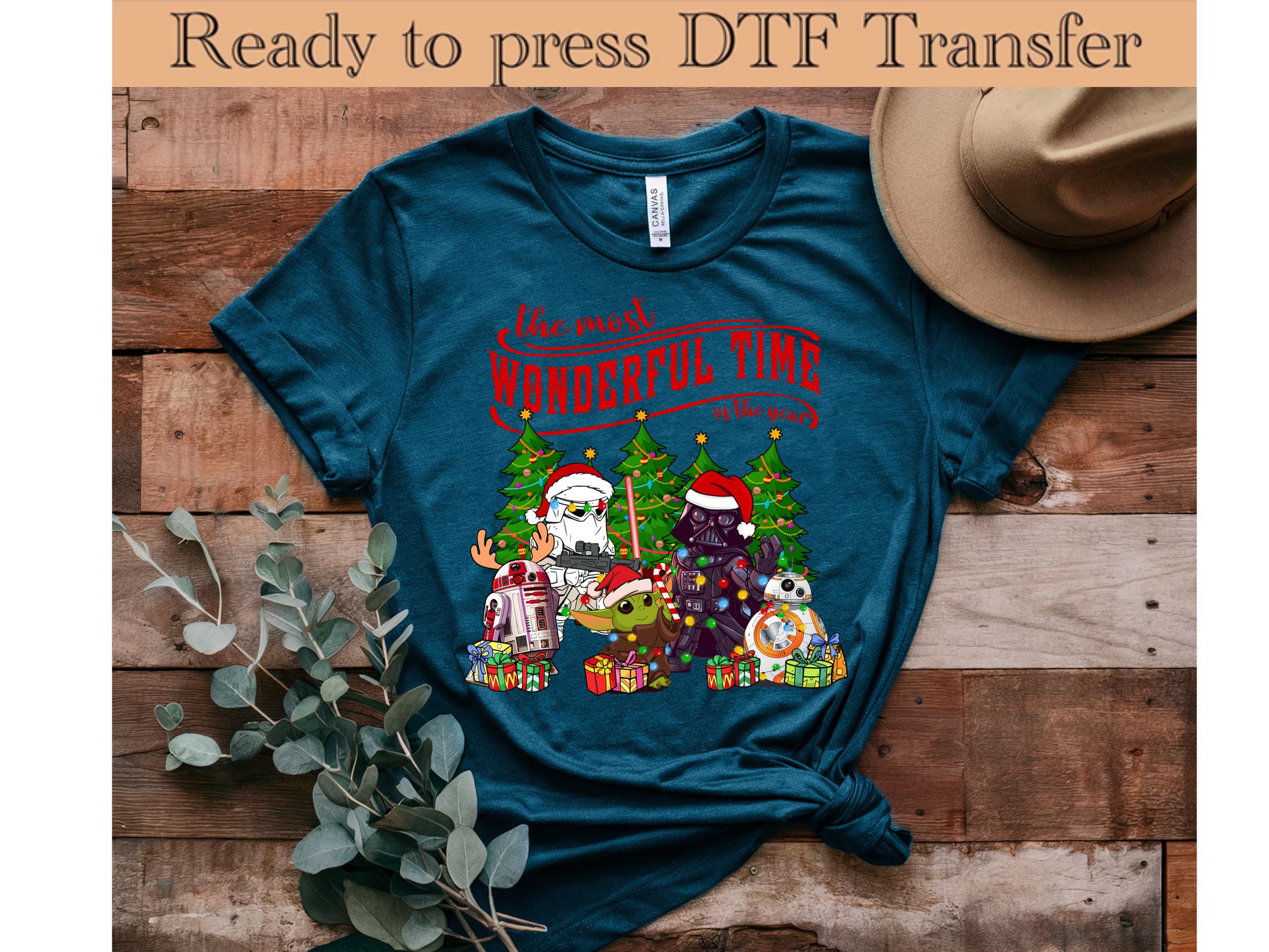 Star Wars Christmas DTF Transfer, Ready to Press