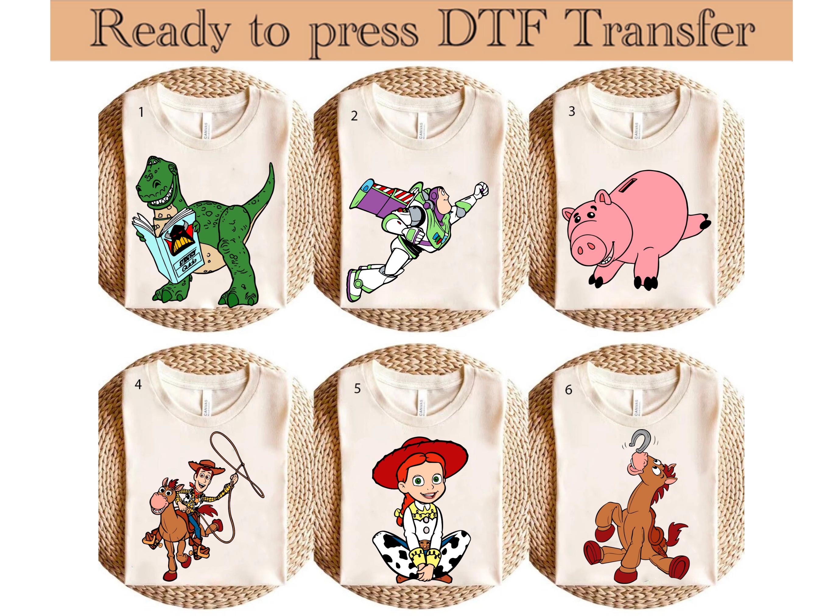 Toy Story DTF Transfer, Disney DTF Transfer, Woody DTF, Buzz Heat Transfer, Disneyland Family Vacation dtf, Ready to Press
