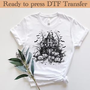 Vintage Halloween DTF Transfer,Halloween Szene DTF,Halloween Fledermäuse Dtf,Spooky Season Dtf,Retro Halloween,Halloween Kürbis DTF,Kleber fertig zum Pressen