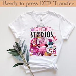 Disney Studios Castle DTF Transfer, Mickey & Friends Ready to Press, Disney Characters, Minnie Ears Castle,Magic Kingdom,Disney Family Shirt