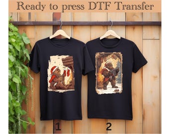 Christmas Chewbacca Star Wars DTF Transfer