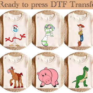 Toy Story DTF Transfer, Disney DTF Transfer, Woody DTF, Buzz Heat Transfer, Disneyland Family Vacation dtf, Ready to Press