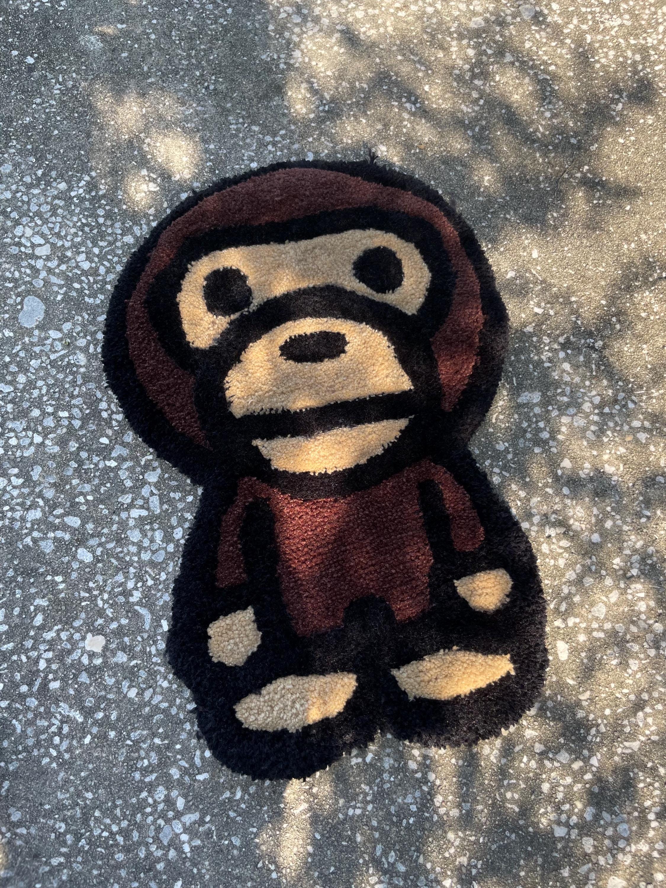 BAPE BABY MILO ALL BABY MILO RUG ラグマット Vintage BAPE HOME BABY MILO RUG MAT a bathing ape NIGO Brown