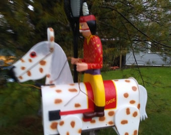 Indian and horse with solar light torch mailbox. horse mailbox, indian mailbox. solar light mailbox