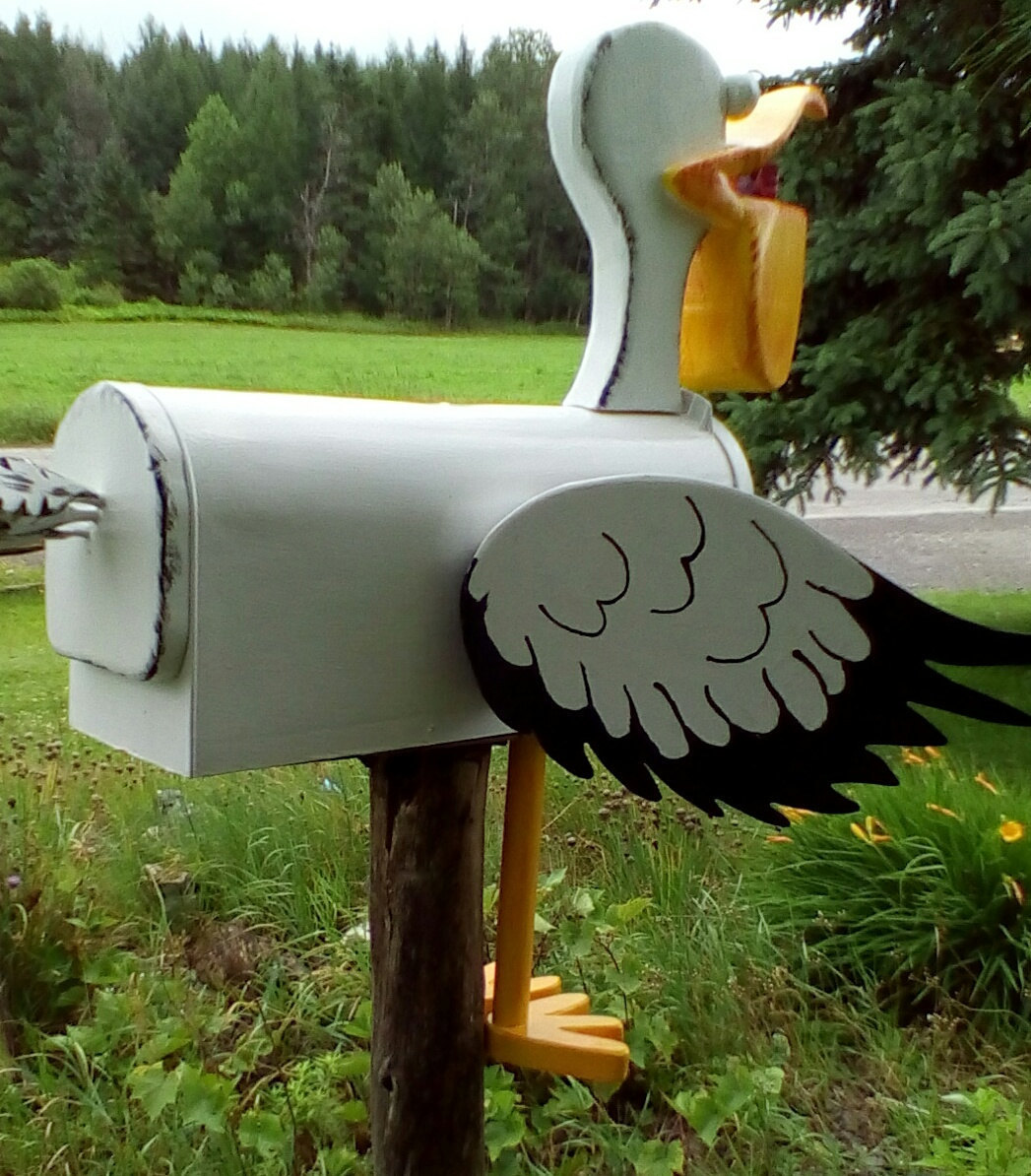 Pelican Wildlife Mailbox Custom Mailbox Animal Mailbox Bird Etsy
