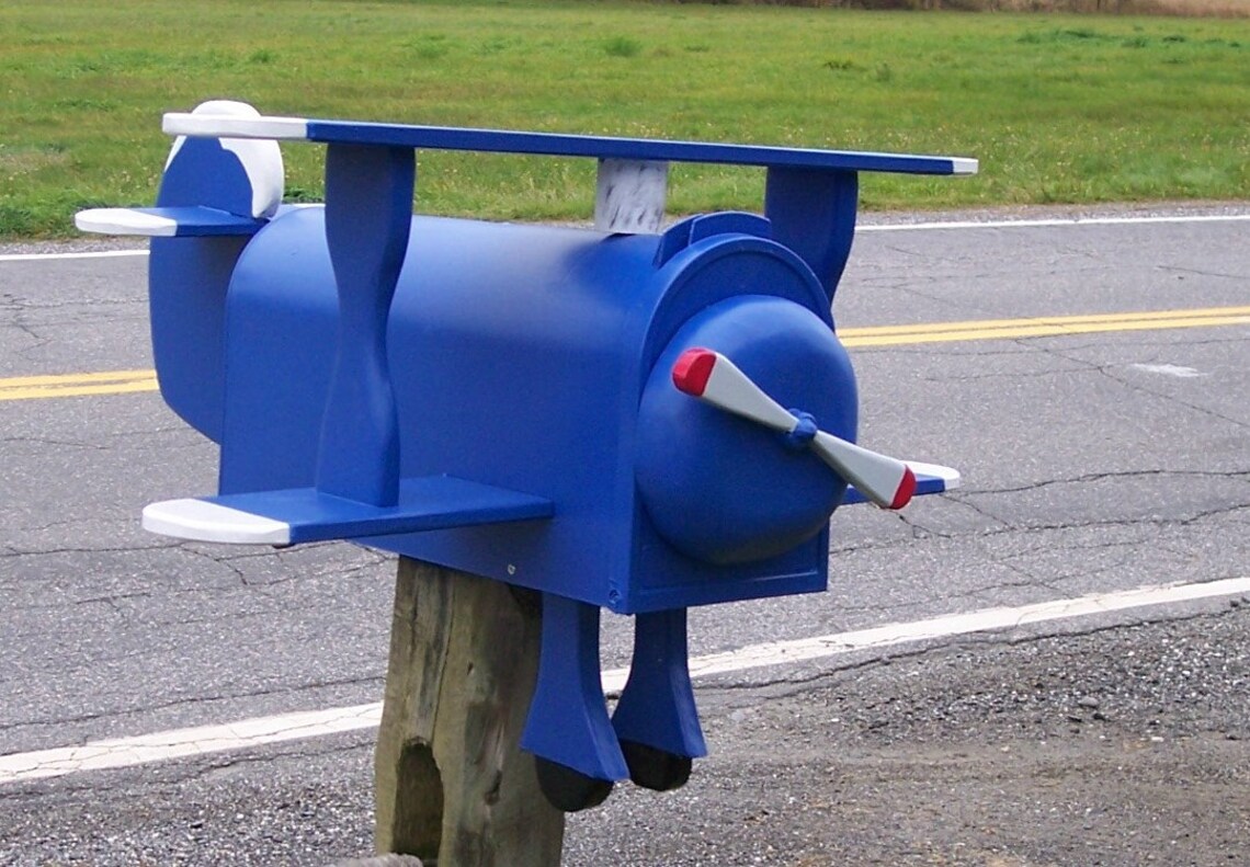 Custom Airplane Mailbox Etsy