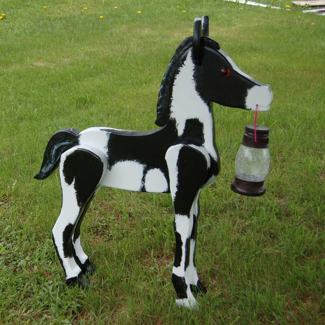 Horse Solar Light / Horse Baby Solar Light/ Horse Garden Ornament