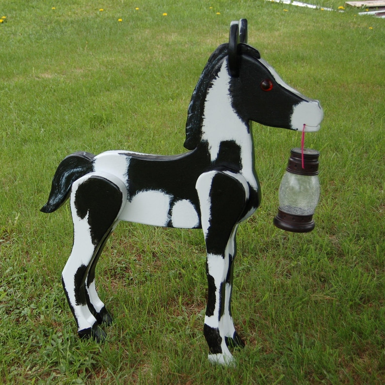 Horse Solar Light / Horse Baby Solar Light/ Horse Garden Ornament