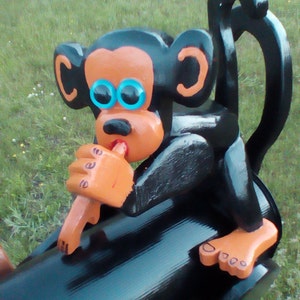 monkey mail box Baby monkey mailbox topper