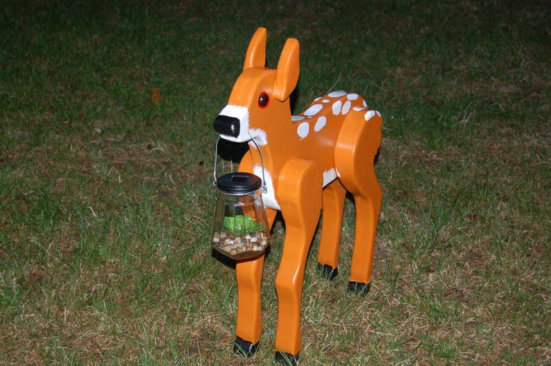 Deer Solar Light, Deer Solar Light, Deer Lawn Ornament,fawn Solar Light