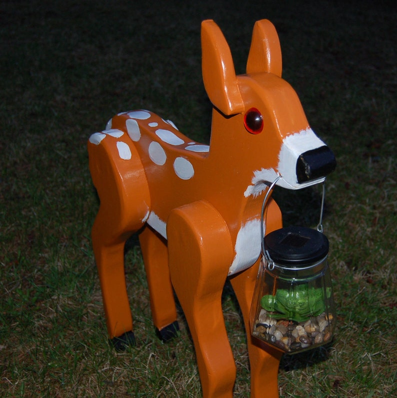 Deer Solar Light, Deer Solar Light, Deer Lawn Ornament,fawn Solar Light