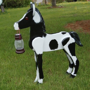 horse solar light / horse baby solar light/ horse garden ornament/ horse lawn ornament/ solar light