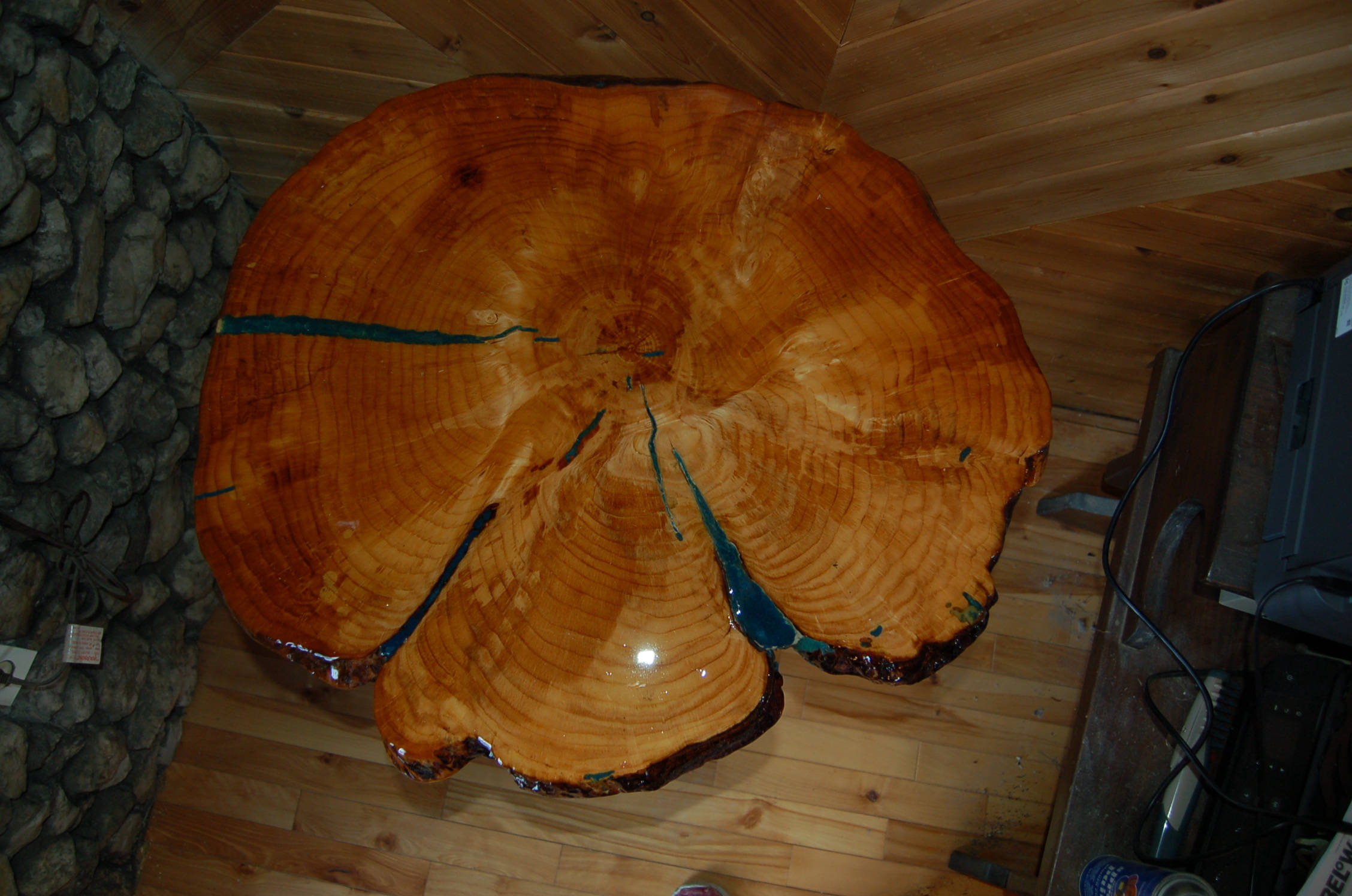 Pine Burl Rustic Table with Hairpin Legs Etsy.de
