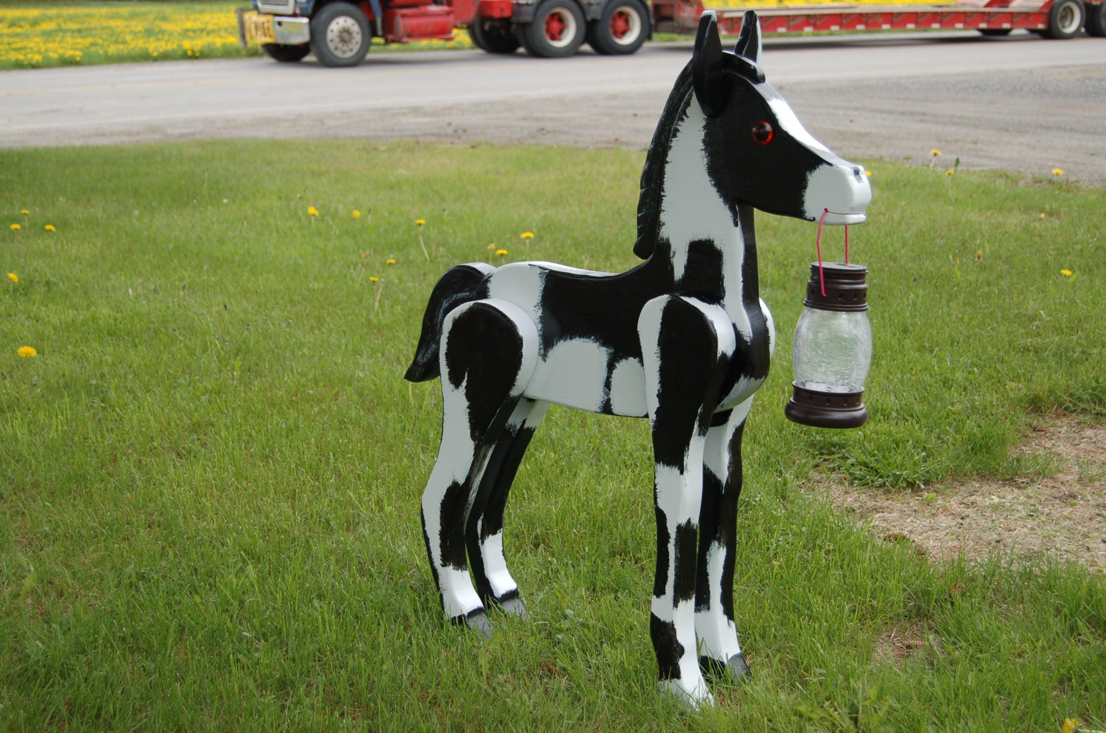 Horse Solar Light / Horse Baby Solar Light/ Horse Garden Ornament