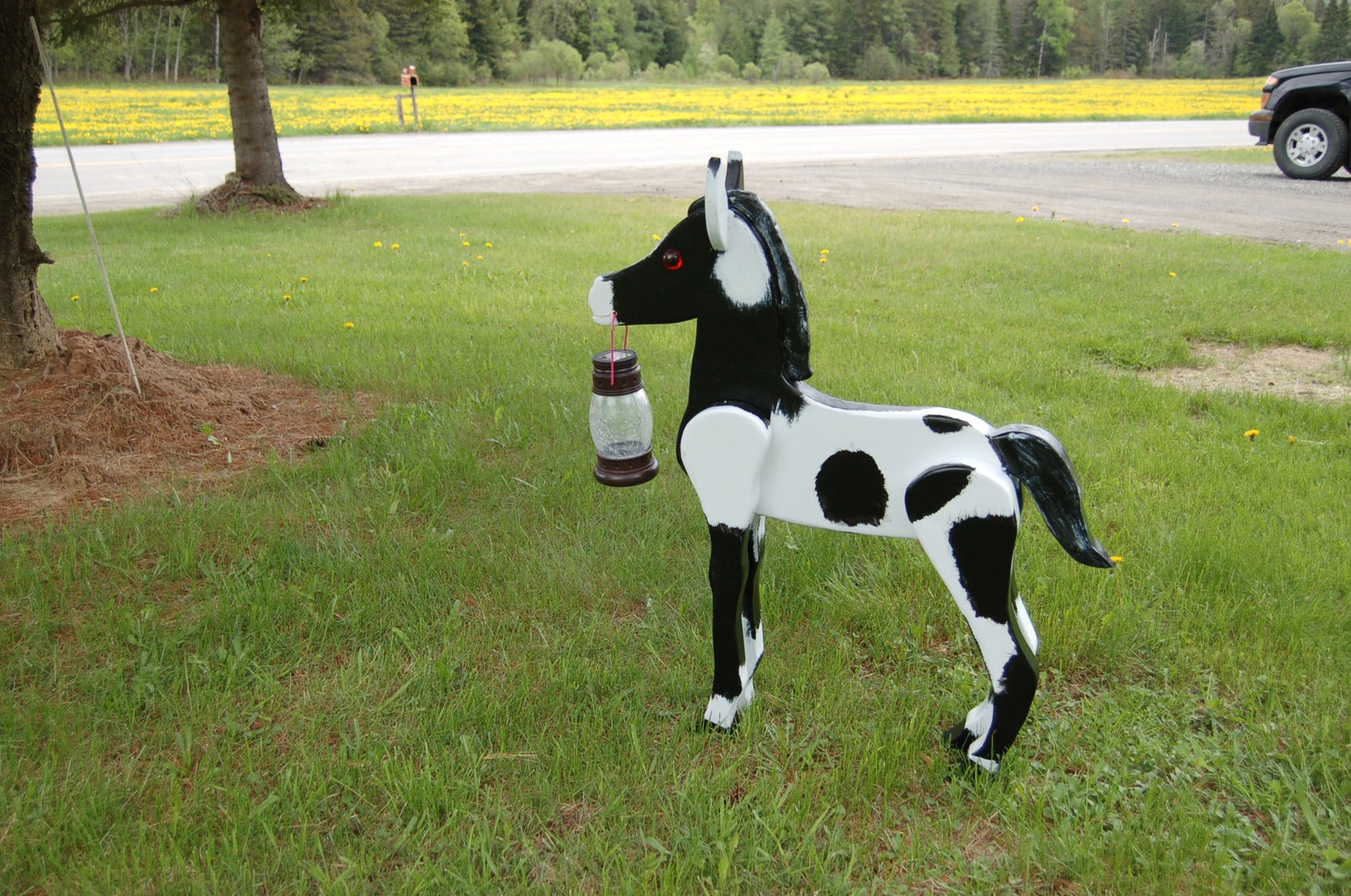 Horse Solar Light / Horse Baby Solar Light/ Horse Garden Ornament