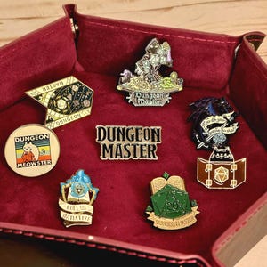 Dungeon Master Enamel Pin Set: D&D DM Gift and Game Master | DnD accessories