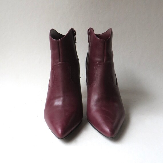 Nine west hotsell burgundy boots
