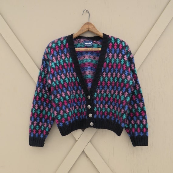 colorful cardigan sweater