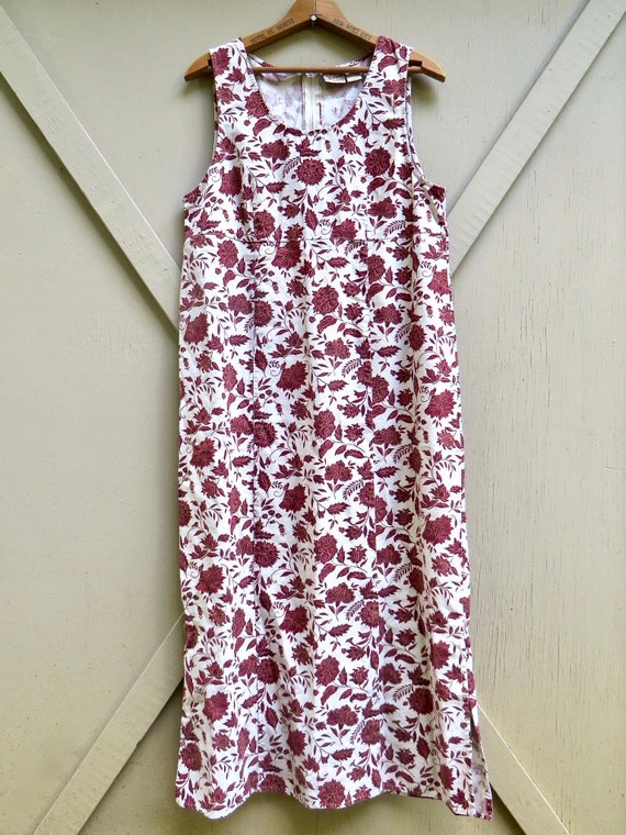 90s vintage Woolrich Cranberry Floral Print Sleev… - image 2