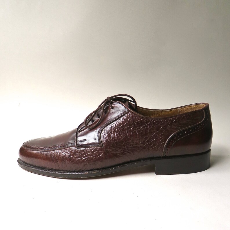 Johnston & Murphy vintage Domani Brown Leather Oxfords / | Etsy