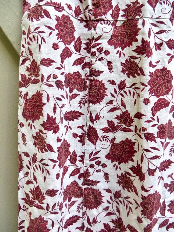 90s vintage Woolrich Cranberry Floral Print Sleev… - image 4