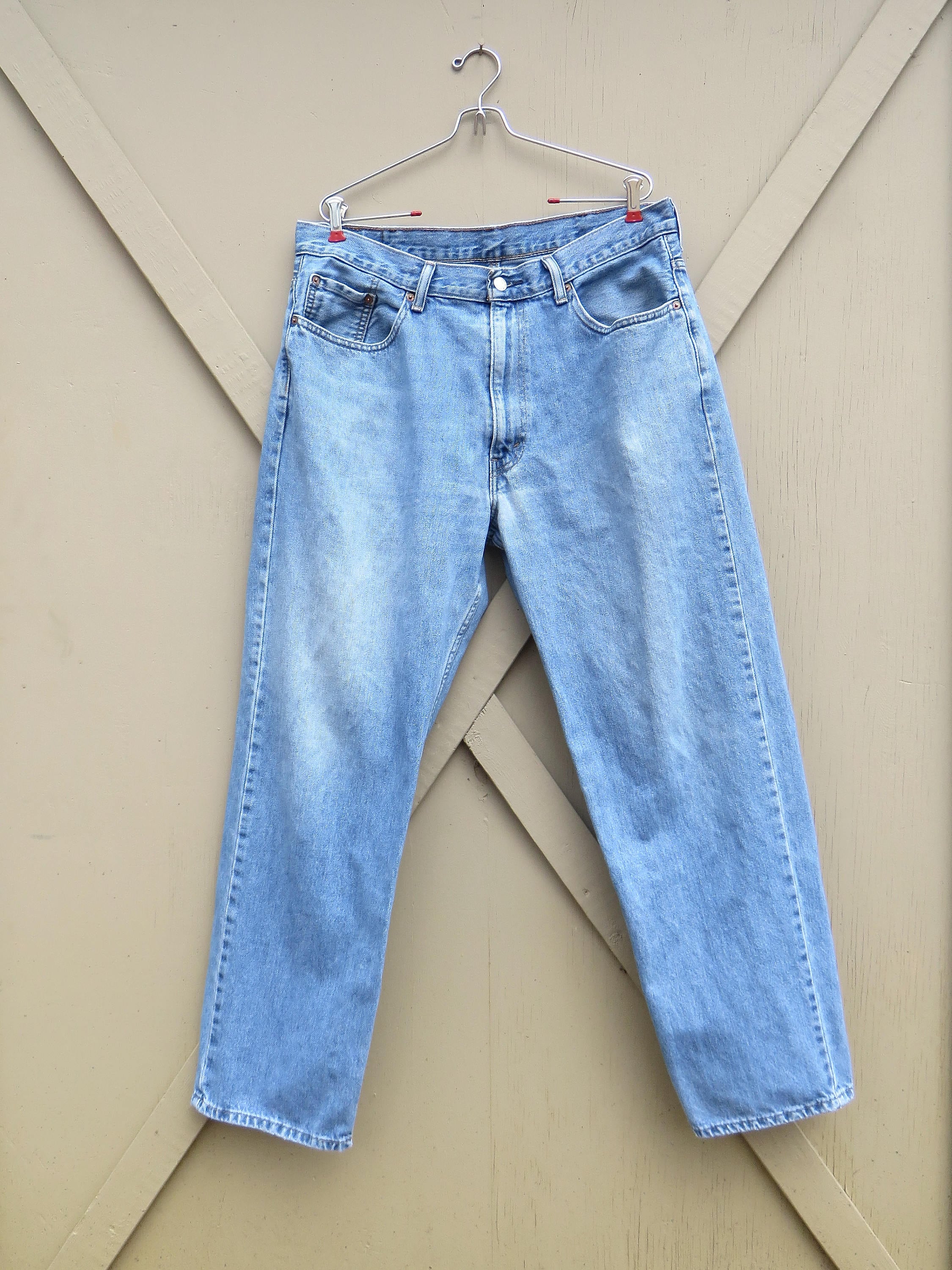 Vintage Levi's 550 Relaxed Fit Medium Wash Distressed - Etsy