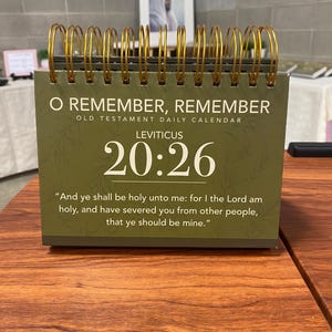 Calendario giornaliero dell'Antico Testamento 2026 ~~ La Scrittura È LA DATA!