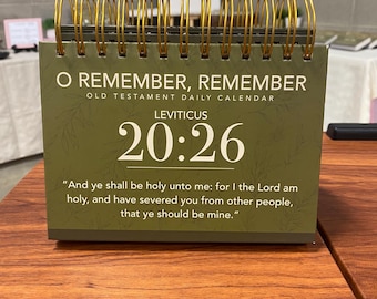 Calendario diario del Antiguo Testamento 2026 ~~ ¡La Escritura ES LA FECHA!
