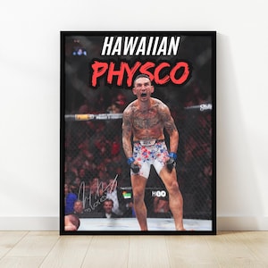 Poster di Max Blessed Holloway, poster UFC, poster MMA, motivazione per combattenti, decorazione da parete per camera da letto, Inspire Art, decorazioni da parete