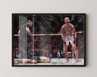 Poster UFC 300 / Holloway Knockout, stampa del combattimento per il titolo BMF