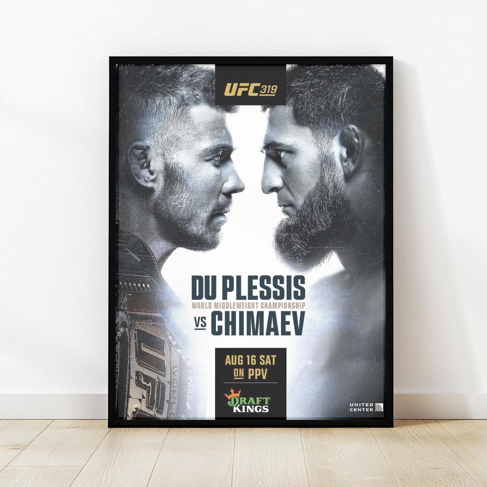 Robert Whittaker Vs Khamzat Full Fight Khamzat Chimaev Poster