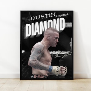 Dustin &quot;The Diamond&quot; Poirier UFC Poster: MMA Fight Night Decor