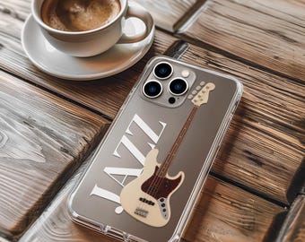 Jazz Bass Clear Cases - Perfect Gift for Musicians & Bass Players, Unique Rock Music Lover Gift