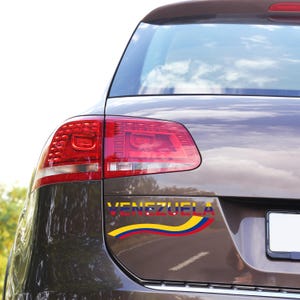 Venezuela Car Decal, Venezuela Bumper Sticker, Venezuelan Transparent Outdoor Stickers, Die-Cut, Venezuelan Gift, Venezuelan Present