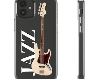 Jazz Bass Clear Cases - Perfect Gift for Musicians & Bass Players, Unique Rock Music Lover Gift