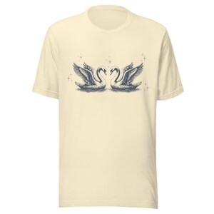 Beautiful Swan Shirt, Cute Swan Shirt, Lovely Swan Apparel, Classic Coquette Style Top, Perfect Gift for Swan Lovers