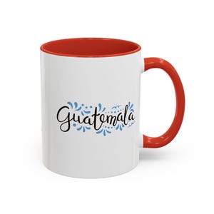 Personalized Colorful Guatemala Coffee Mug, Guatemalan Gift, Guate Love Mug, Coffee Lover Gift, Guatemalan Souvenir, Unique Guatemala Gift,