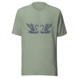 Beautiful Swan Shirt, Cute Swan Shirt, Lovely Swan Apparel, Classic Coquette Style Top, Perfect Gift for Swan Lovers
