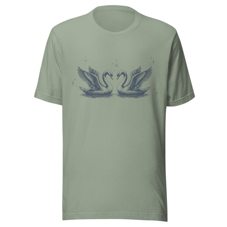 Beautiful Swan Shirt, Cute Swan Shirt, Lovely Swan Apparel, Classic Coquette Style Top, Perfect Gift for Swan Lovers