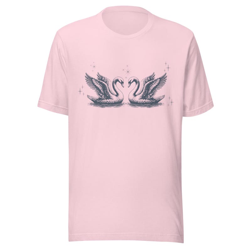 Beautiful Swan Shirt, Cute Swan Shirt, Lovely Swan Apparel, Classic Coquette Style Top, Perfect Gift for Swan Lovers