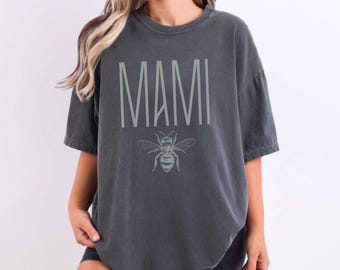 Mama Bee Shirt - Süßes Muttertagsgeschenk-T-Shirt für Mama, Mutterbienenliebhaber-Top, Mama Bee-Ästhetik, weiches, bequemes Mama-Leben Shirt