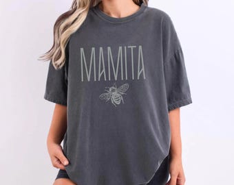 Mamita Bee Shirt - Niedliches Mutter Bienen Liebhaber Top - Muttertagsgeschenk für Mama - Mamita Aesthetic Tee - Bee Mom Shirt