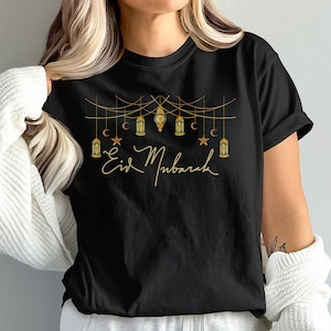 Camiseta Eid Mubarak - Camiseta familiar de Ramadán, camiseta de Ramadán Kareem, regalo musulmán, ropa de celebración de Eid, regalo de moda islámica
