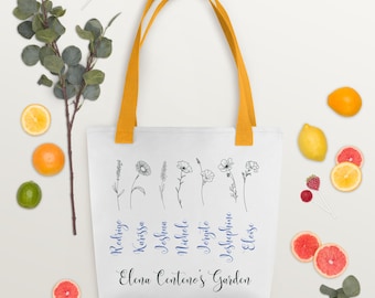Custom Personalized Name Mothers Day Tote Bag Gift, Mom Love Gift, Mommy Present