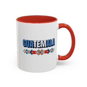 Personalized Colorful Guatemala Coffee Mug, Guatemalan Gift, Guate Love Mug, Coffee Lover Gift, Guatemalan Souvenir, Unique Guatemala Gift,