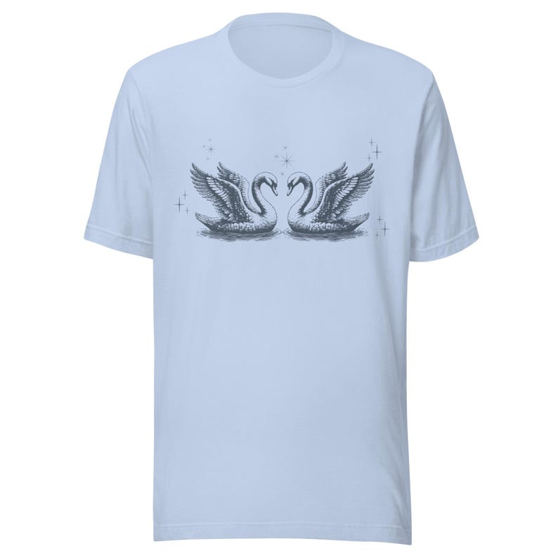 Beautiful Swan Shirt, Cute Swan Shirt, Lovely Swan Apparel, Classic Coquette Style Top, Perfect Gift for Swan Lovers