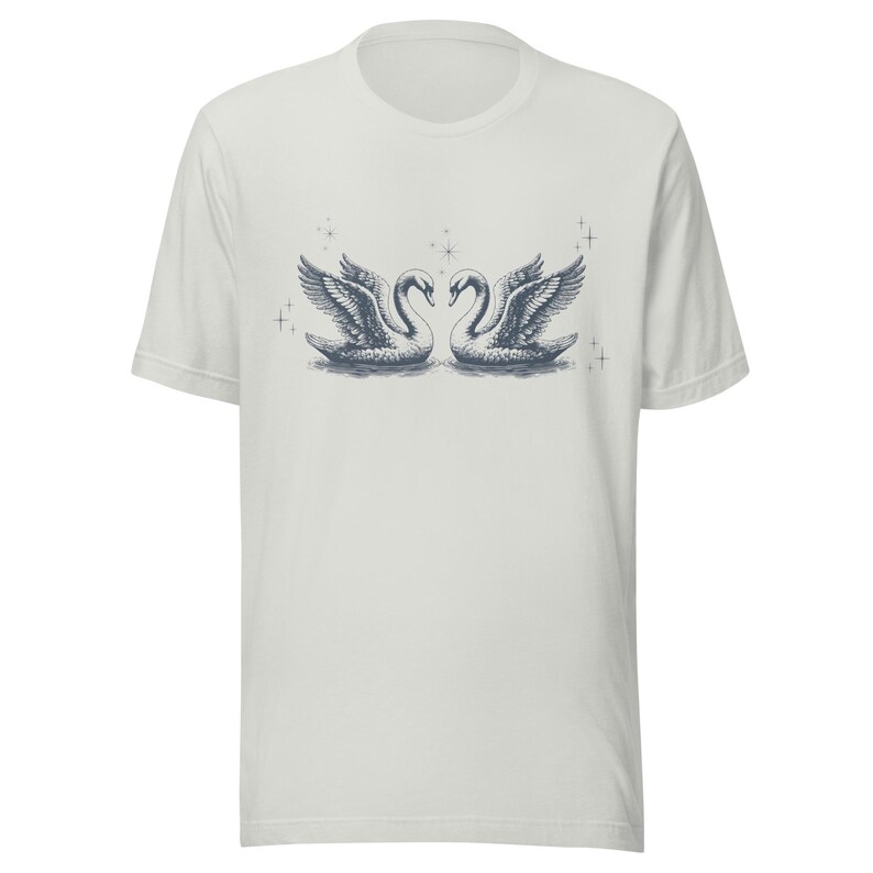 Beautiful Swan Shirt, Cute Swan Shirt, Lovely Swan Apparel, Classic Coquette Style Top, Perfect Gift for Swan Lovers