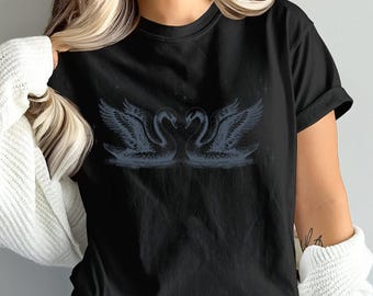 Swan Shirt Cute & Lovely Swan Apparel Classic Coquette Style Top Perfect Gift for Swan Lovers