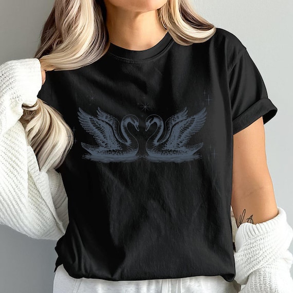 Swan Shirt Cute & Lovely Swan Apparel Classic Coquette Style Top Perfect Gift for Swan Lovers