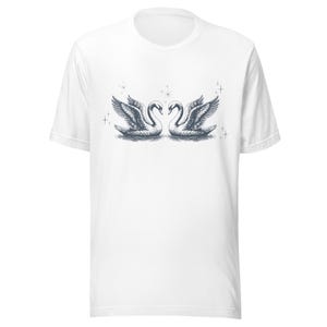 Beautiful Swan Shirt, Cute Swan Shirt, Lovely Swan Apparel, Classic Coquette Style Top, Perfect Gift for Swan Lovers